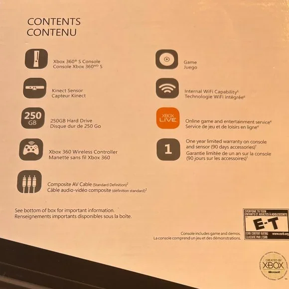 X-Box 360 S Console with Kinect (EUC, In Box) - Picture 11 of 11